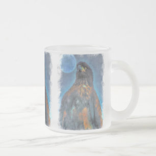 Tasse Givré Regal Young Bald Eagle et Moon Peinture