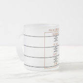 Tasse Givré Règles de café de matin (Devant gauche)