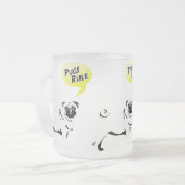Tasse Givré Règles de Pug (Devant gauche)