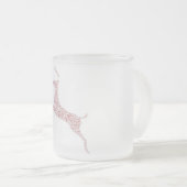 Tasse Givré Reindeer Word Art Rudolph Blixem Comet Cupide (Devant droit)