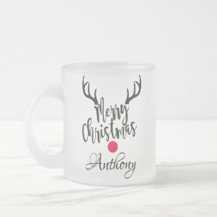Tasse Givré Rennes personnalisées - joyeux noël