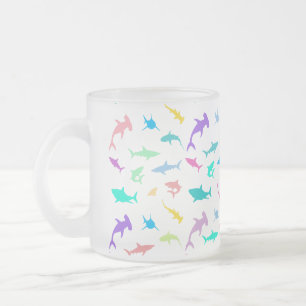 Tasse Givré Requin coloré sous la mer School Party