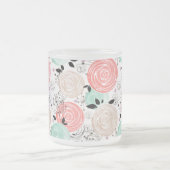 Tasse Givré Rétro, roses (Centre)