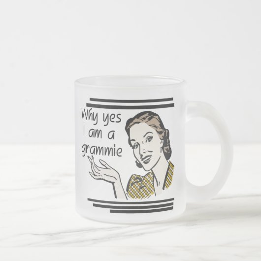Tasse Givré Rétro T-shirts et cadeaux de Grammie (Droit)