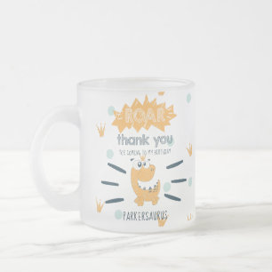 Tasse Givré ROAR Dinosaur Anniversaire Favoriser Personnalisé