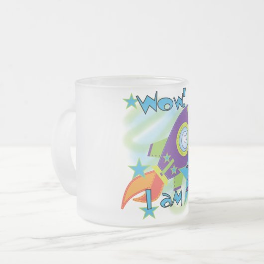 Tasse Givré Rocket Ship 3e Anniversaire T-shirts et cadeaux (Devant gauche)