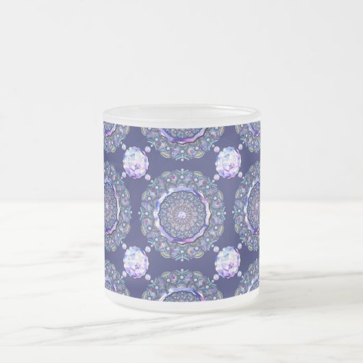 Tasse Givré Rosace bleue (Centre)