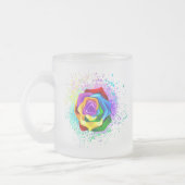 Tasse Givré Rose arc-en-ciel coloré (Gauche)
