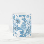 Tasse Givré Rose bleu (Devant gauche)