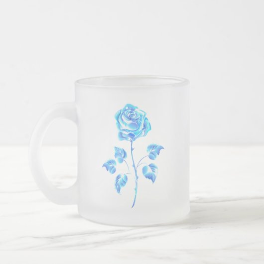 Tasse Givré Rose bleu brûlant (Gauche)