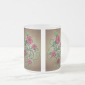 Tasse Givré Rose Cartouche (Devant droit)