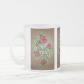 Tasse Givré Rose Cartouche (Gauche)