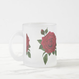 Tasse Givré Rose rouge