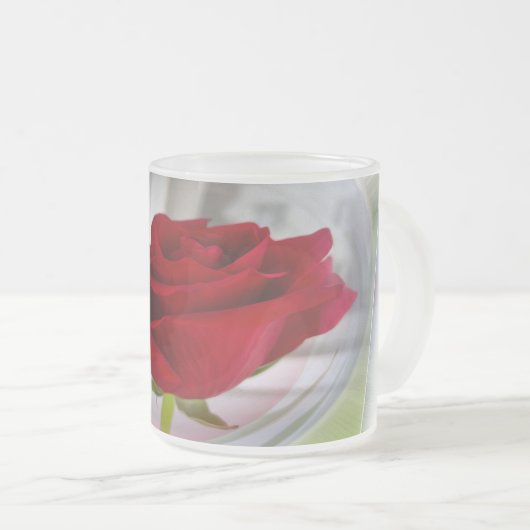Tasse Givré Rose rouge 2 (Devant droit)