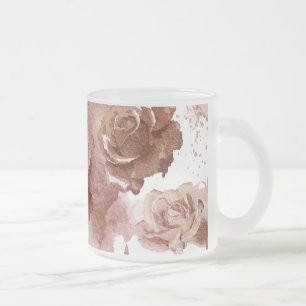 Tasse Givré Roses d'aquarelle 3