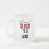 Tasse Givré Rouge et Noir Fier Papa d'être tshirts et cadeaux (Gauche)