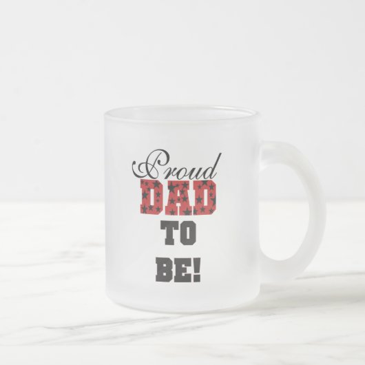 Tasse Givré Rouge et Noir Fier Papa d'être tshirts et cadeaux (Droit)
