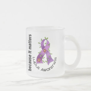 Tasse Givré Ruban 3 de fleur de lupus