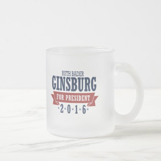 Tasse Givré Ruban certifié de Ruth Bader Ginsburg 2016 (Droit)