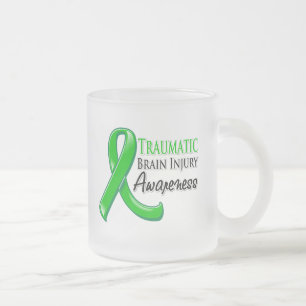 Tasse Givré Ruban de sensibilisation aux traumatismes cérébr