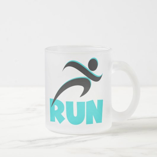 Tasse Givré RUN Aqua (Droit)
