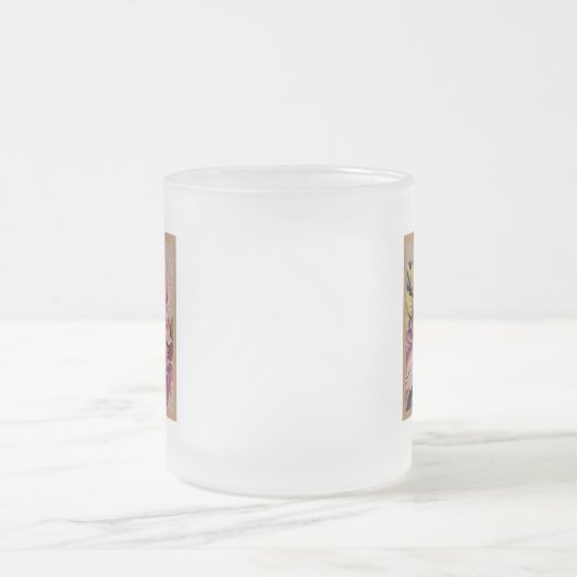 Tasse Givré Rustic Floral Initial Letter H Monogram (Centre)