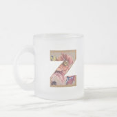 Tasse Givré Rustic Floral Initial Letter Z Monogram (Gauche)
