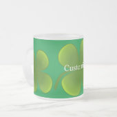 Tasse Givré Saint Patrick, Shamrock vert (Devant gauche)