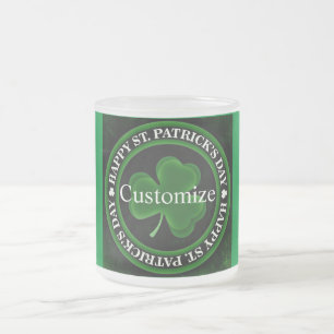 Tasse Givré Saint Patrick, Shamrock vert