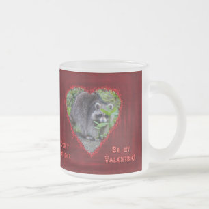 Tasse Givré Salutation de Saint Valentin - Shy Raccoon