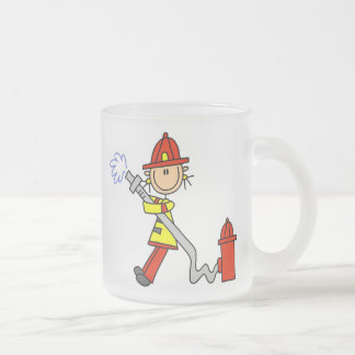 Tasse Givré Sapeur-pompier féminin avec le T-shirts et les