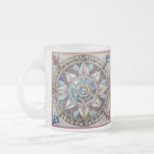 Tasse Givré Saphirs roses et bleus Diamants Perles Mandala (Gauche)