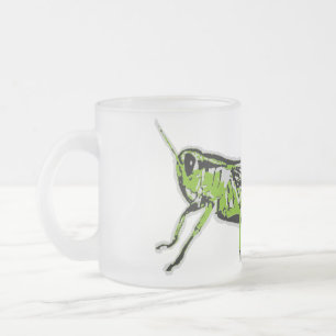 Tasse Givré Sauterelle verte Pop Art