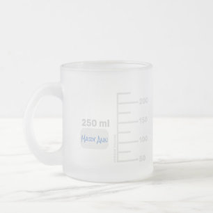 Tasse Givré Science Lab Beaker Personnalisé Big Étiquette Mu