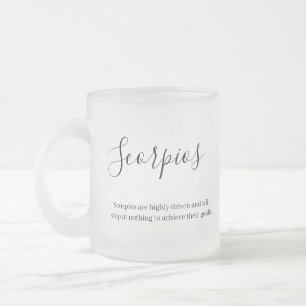 Tasse Givré "Scorpion personnalisé signe Zodiac et qualité Mag