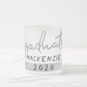 Tasse Givré Script Silver Gradué   Faux Metallic tendance