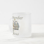 Tasse Givré Se souvenir de Jésus (Devant gauche)