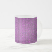 Tasse Givré Séquence de Parties scintillant violette Coupe de (Devant droit)
