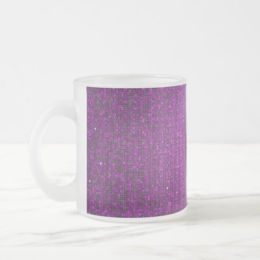Tasse Givré Séquence de Parties scintillant violette Coupe de (Gauche)