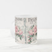 Tasse Givré shabby chic, decoupage, victorian, french chic, pa (Devant gauche)