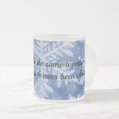 Tasse Givré She will never be the same frosted glass coffee mu (Devant droit)