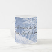 Tasse Givré She will never be the same frosted glass coffee mu (Devant gauche)