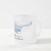 Tasse Givré Silhouette de Manta ray (Devant droit)