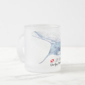 Tasse Givré Silhouette de Manta ray (Devant gauche)