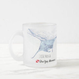 Tasse Givré Silhouette de Manta ray
