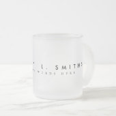 Tasse Givré Simple (avec nom) (Devant droit)