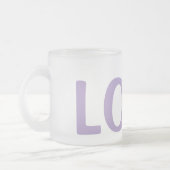 Tasse Givré simple minimum ajouter votre nom MONOGRAM GROOMSME (Gauche)