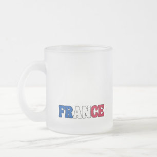 Tasse Givré Simple moderne France National Drapeau