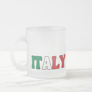Tasse Givré Simple moderne Italie National Drapeau Vêtements
