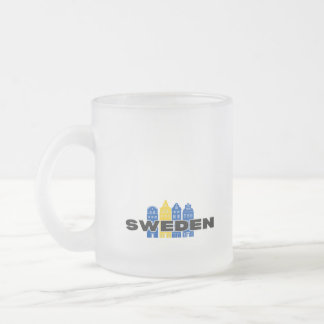 Tasse Givré Simple Moderne Suède Pays Suédois Drapeau Souvenir